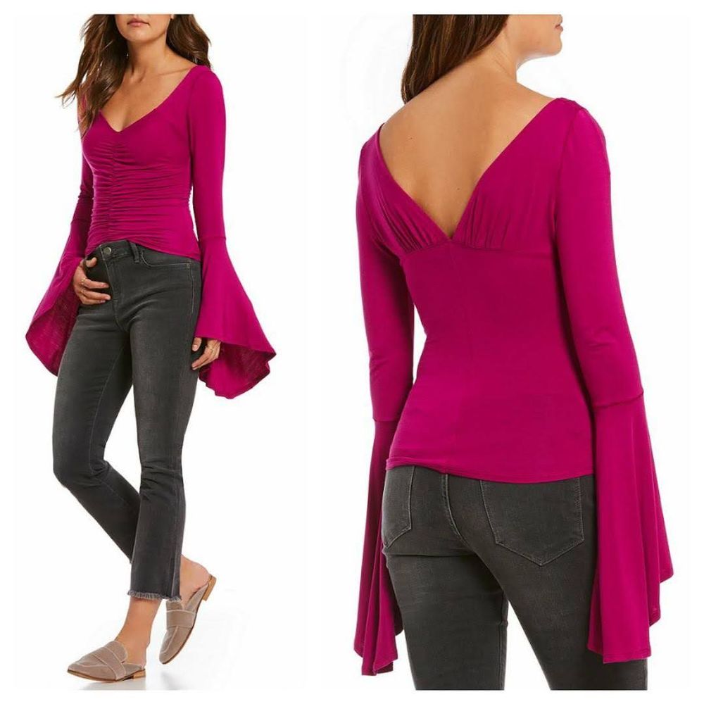 SOLD!! WE THE FREE People What a Babe Bell Sleev - Picture 4 of 10